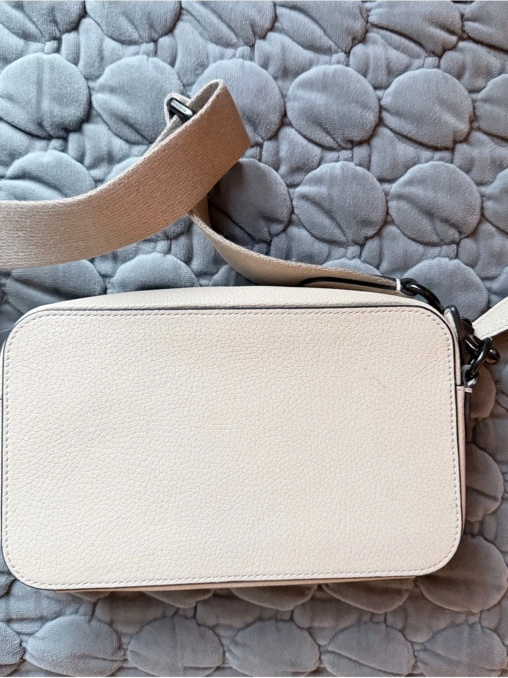 Coach Charter Slim Pebble Leather Crossbody - ivory